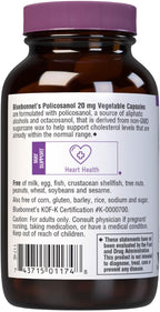 Bluebonnet Policosanol 20 mg, 60 Cápsulas Vegetales