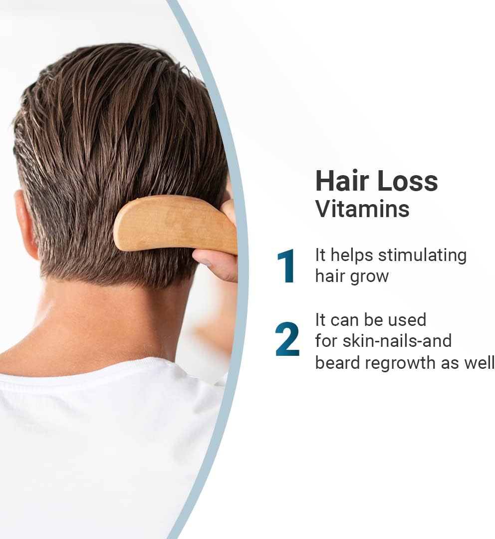 Biotina Hair Growth Vitamins - Suplemento para Cabello, Piel y Uñas con Colágeno