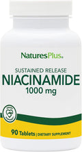 NaturesPlus Niacinamida 1000 mg, Liberación Sostenida - 90 Comprimidos