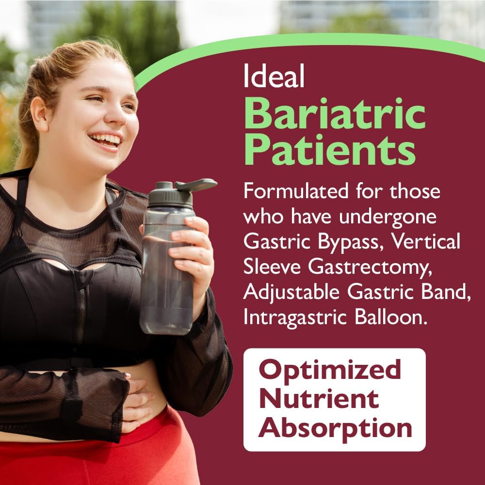 Celebrate Vitamins 3-in-1 Multivitamínico Bariátrico con Citrato de Calcio - Mezcla en Polvo para Beber - Sabor Cítricos - 60 Porciones