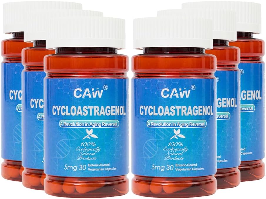CAW Hypersorption Cycloastragenol 5 mg - 30 Cápsulas entéricas (3 Frascos)