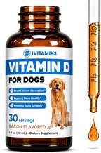 Vitamina D para Perros - Apoya Huesos Fuertes, Articulaciones y Más - Gotas Líquidas - 30 ml