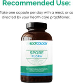 Rootcology Spore Flora - Probiótico de Esporas de Amplio Espectro, 60 Cápsulas Vegetales