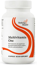 Seeking Health Multivitamin One - Multivitamínico con zinc, B12 y A - 45 cápsulas