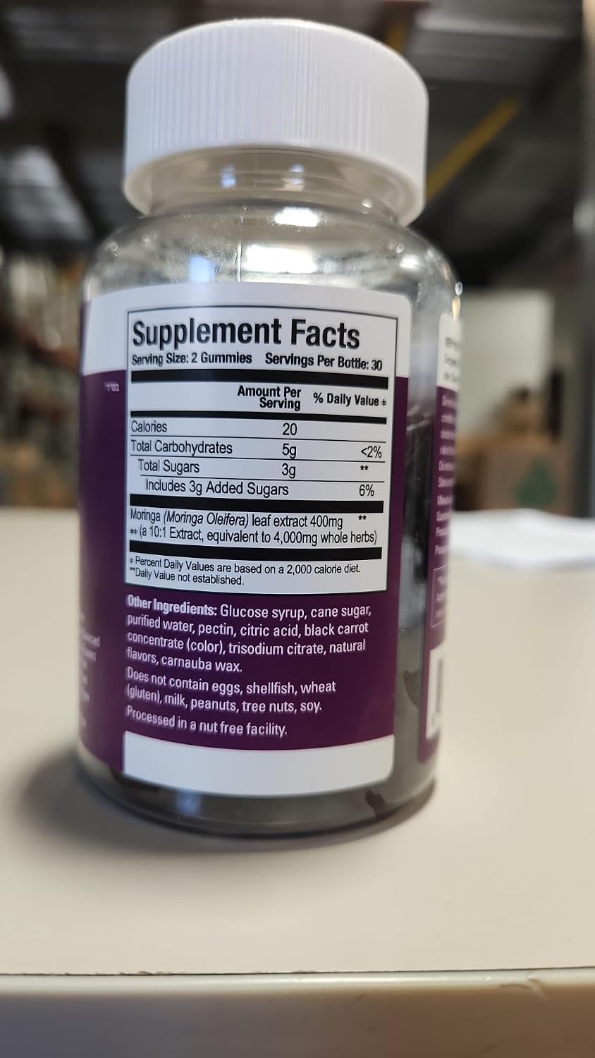 Viteey Moringa Gummies - 4000mg (Extracto 10:1) - 60 Gominolas