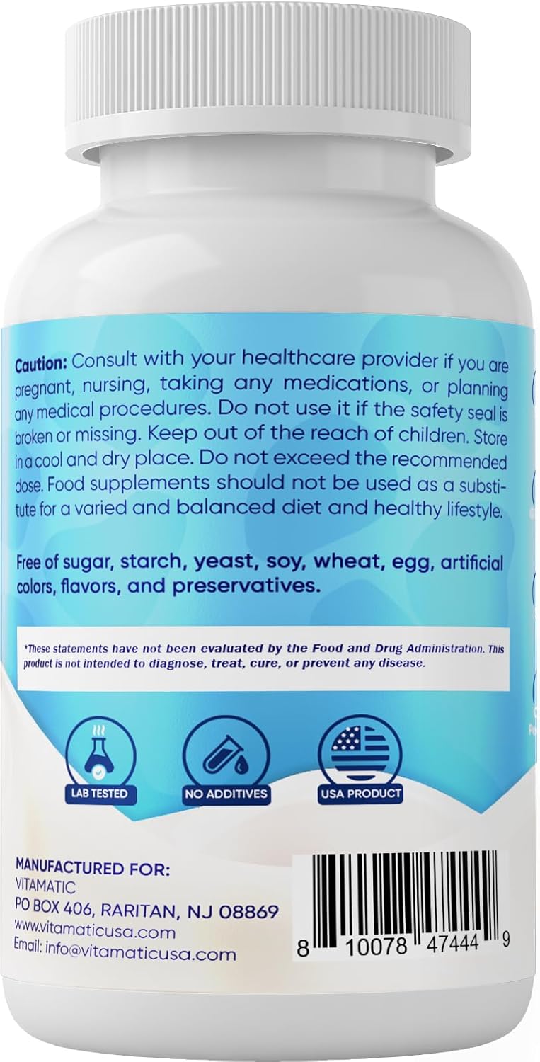 Vitamatic Calostro Bovino 1000 mg - 50% IgG - 120 Cápsulas
