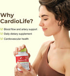 Intra Lifestyles CardioLife Supplement - Apoyo Cardíaco Herbal con Vitamina K2 (MK7), Ácido Fólico, Remolacha, Cayena y Más – 60 Cápsulas