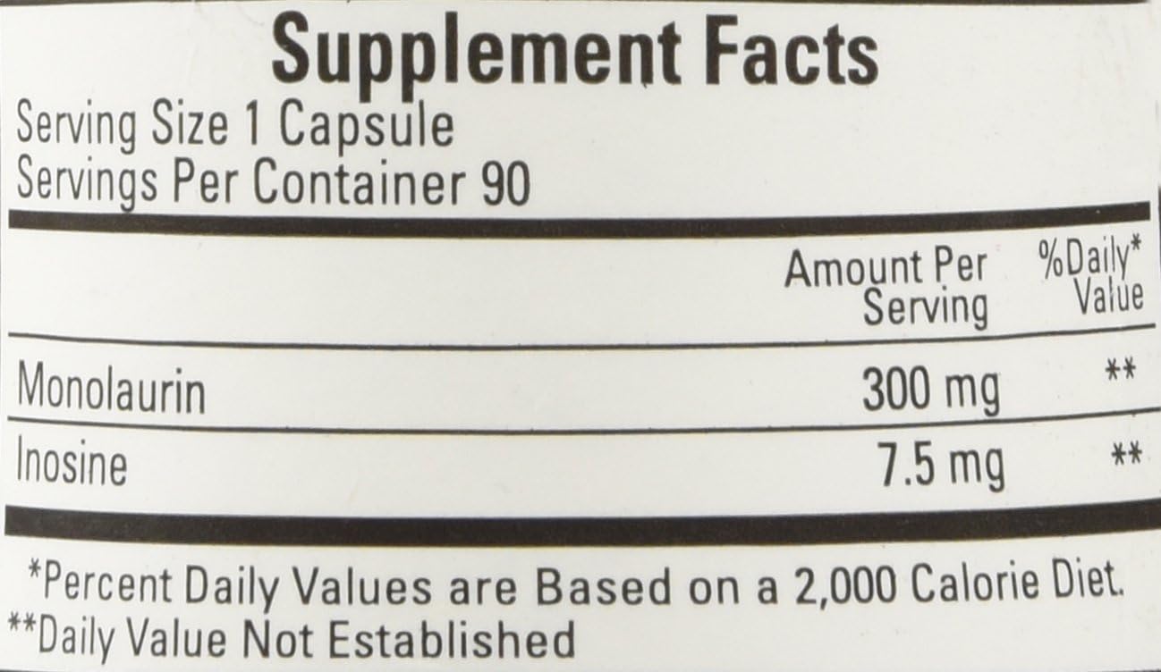 Monolaurina 300 mg 90 Cápsulas