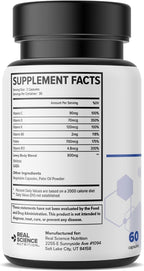 Real Science Nutrition Lew-X - Suplemento para Apoyo Cognitivo y Alivio de Temblores Musculares