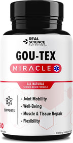 Real Science Gou-Tex – Suplemento para el ácido úrico y la movilidad articular con Vinitrox y GABA, 60 cápsulas
