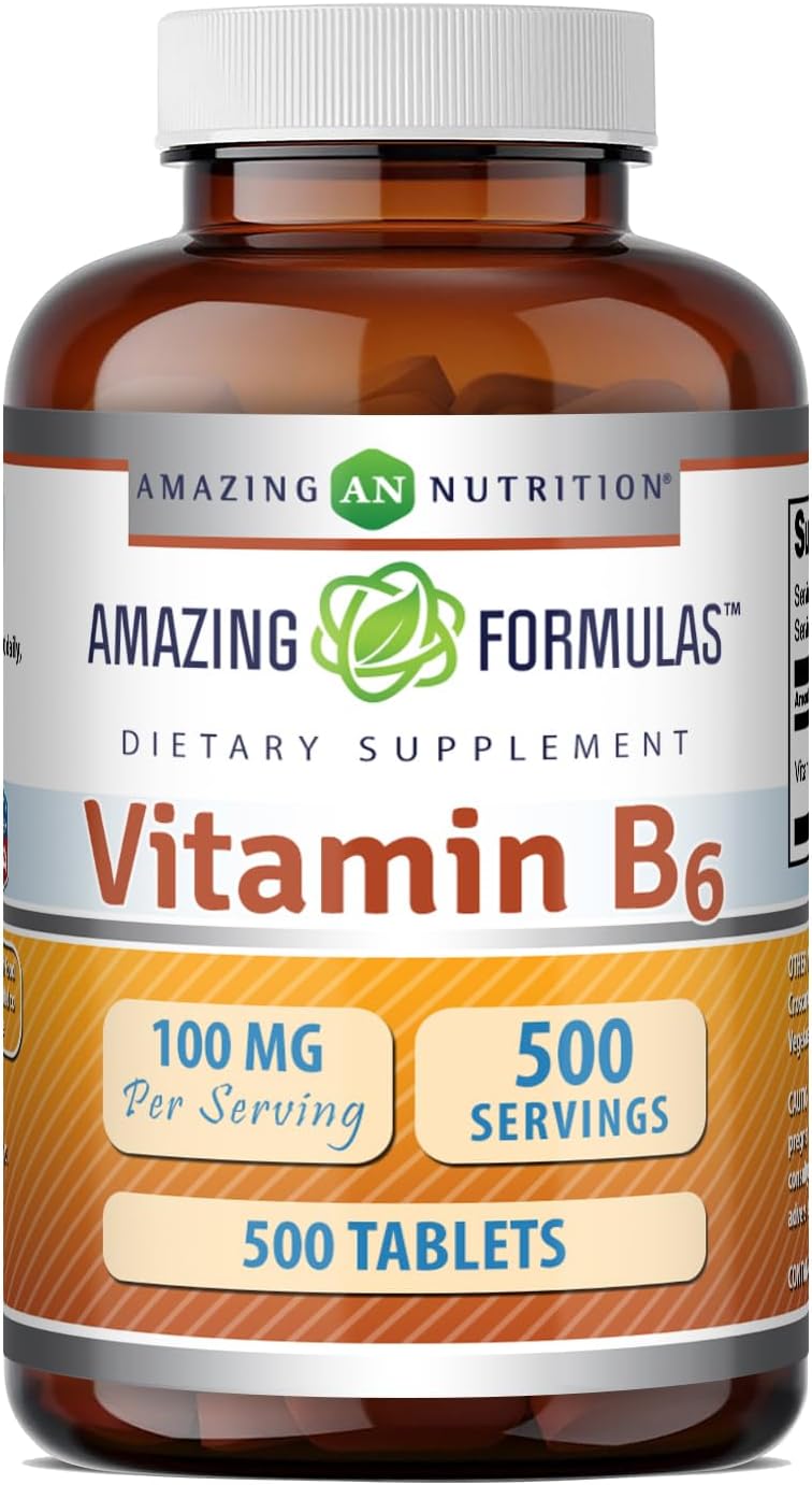 Amazing Formulas Vitamina B6 100 mg - 250 Comprimidos