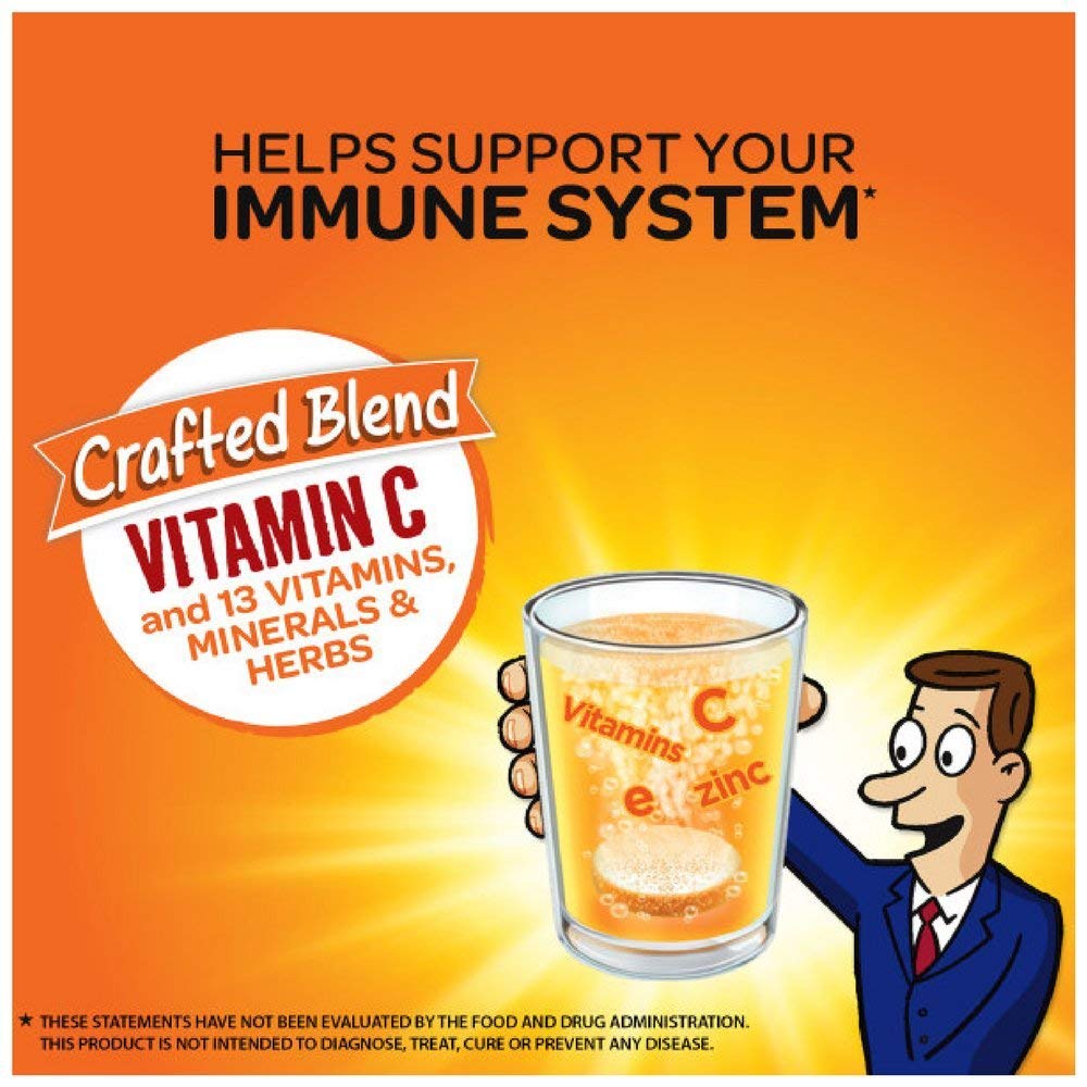 Airborne Naranja Picante Vitamina C 1000 mg Efervescente - Paquete de 3