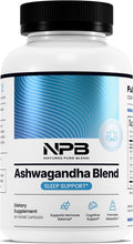 Nature's Pure Blend Ashwagandha Orgánico + Adaptógenos – 60 Cápsulas Veganas