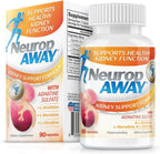 NeuropAWAY Fórmula de Apoyo Renal con Agmatina Sulfato, L-Arginina, L-Ornitina, L-Citrulina - 90 Cápsulas