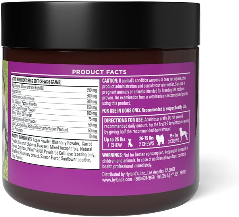 Hyland's Naturals - Pro Skin Health for Dogs, 90 Soft Chews