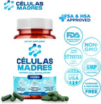 Aura Vitamins Stem Cell 500mg - 180 Cápsulas de Espirulina y Chlorella