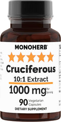 MONOHERB Extracto de Crucíferas 10:1 - 1000 mg por dosis - 45 cápsulas