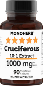 MONOHERB Extracto de Crucíferas 10:1 - 1000 mg por dosis - 45 cápsulas