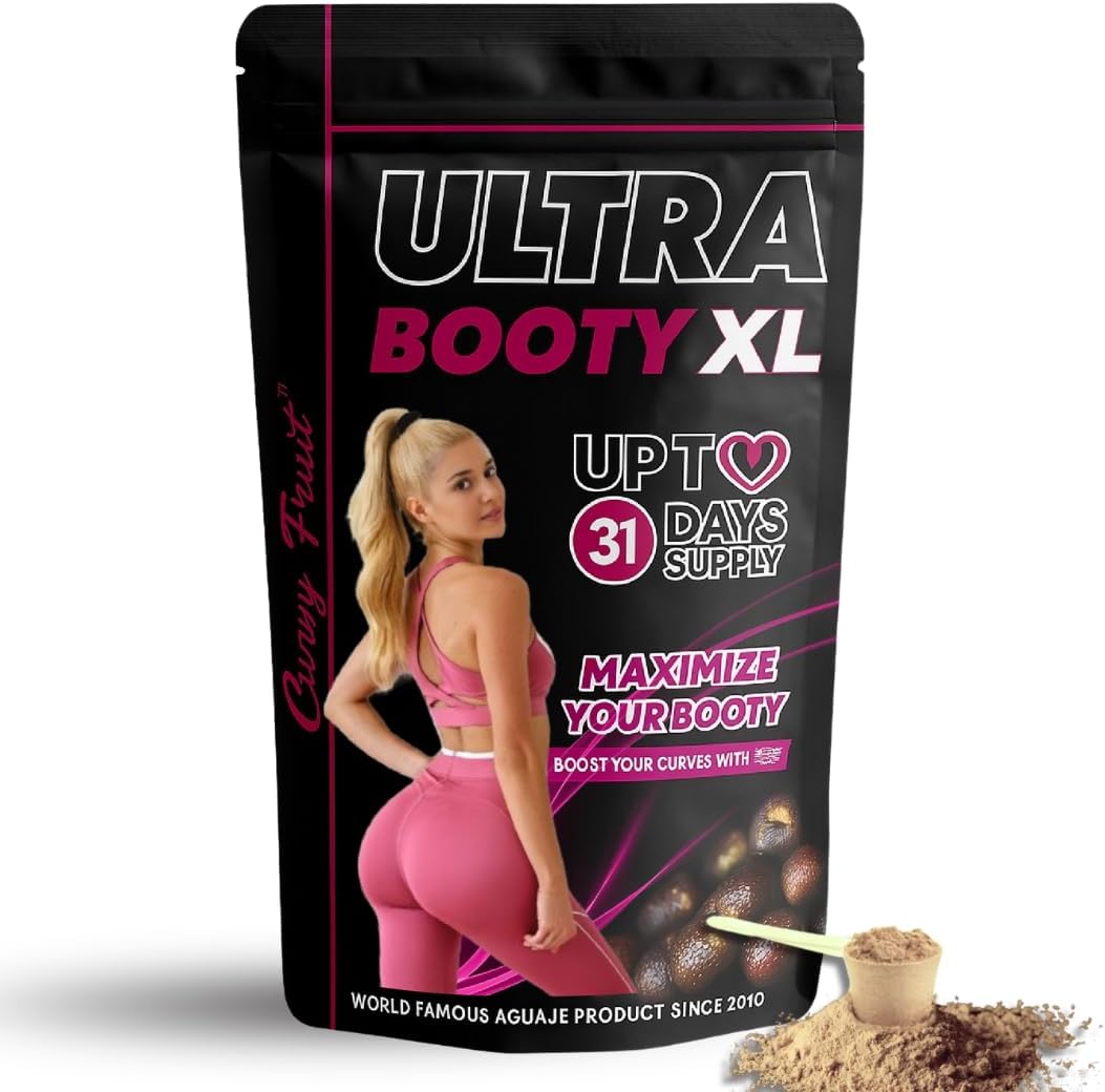 Curvy Fruit Polvo de Aguaje y Maca Negra para el Crecimiento de Glúteos - 31 Días (139g)