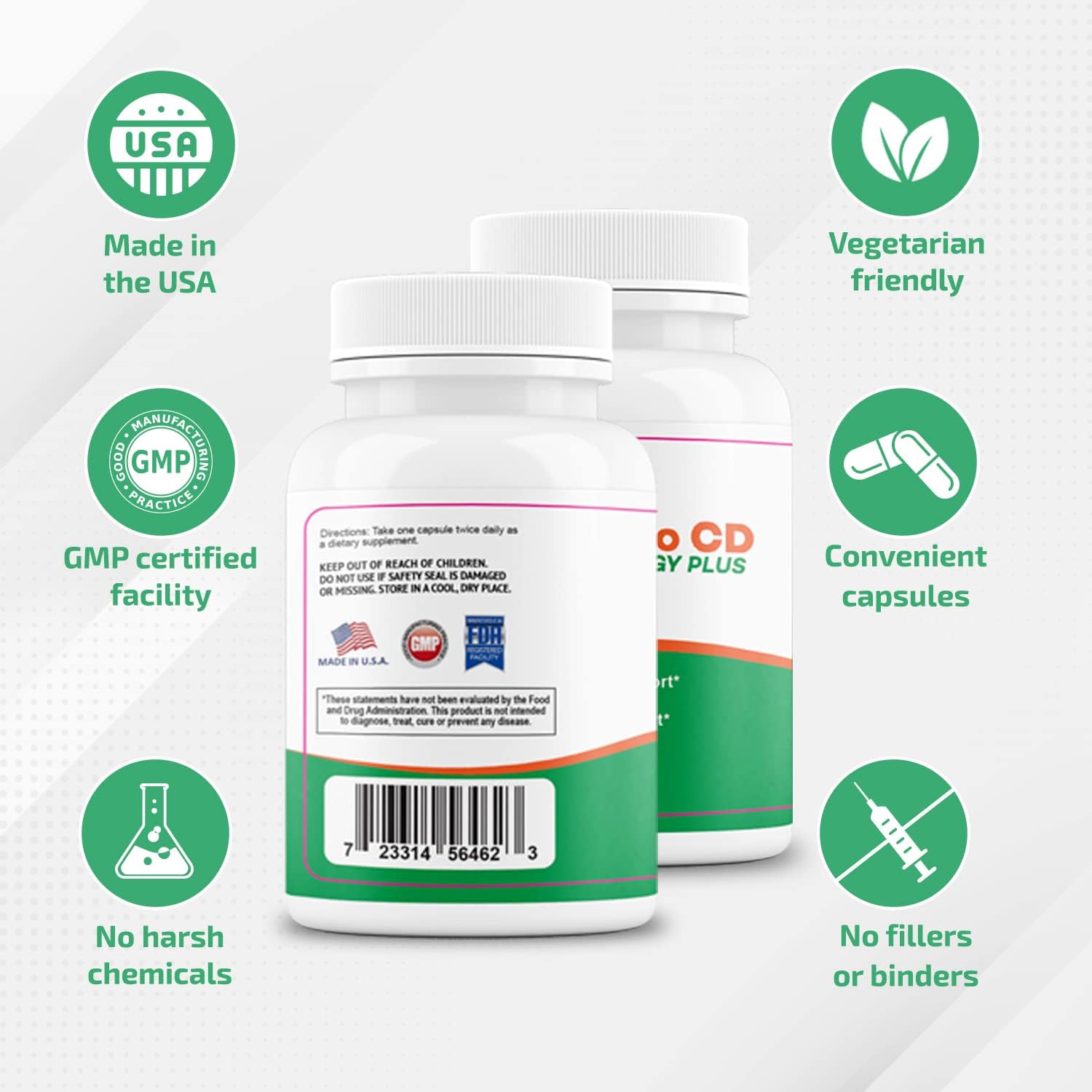 VitaB Pro CD Energy Plus – 6 en 1 Potenciador Natural de Energía e Inmunidad, Equilibrio del Estado de Ánimo