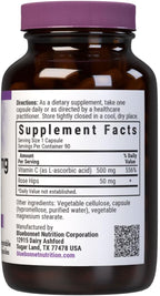 Bluebonnet Nutrition Vitamina C 500 mg con Rosa Mosqueta - 90 Cápsulas Vegetales