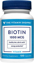 The Vitamin Shoppe Biotina 1 mg - 100 Cápsulas