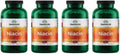 Swanson Niacina (B3) 500 mg - 250 Cápsulas (Paquete de 4)