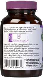 Bluebonnet Nutrition Rutina 500 mg (Sophora Japónica) - Bioflavonoide Antioxidante - 50 Cápsulas Veganas
