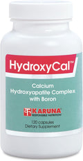 Karuna HydroxyCal 120 Cápsulas Vegetarianas | Complejo de Calcio, Vitamina D3, K y Minerales para la Salud Ósea