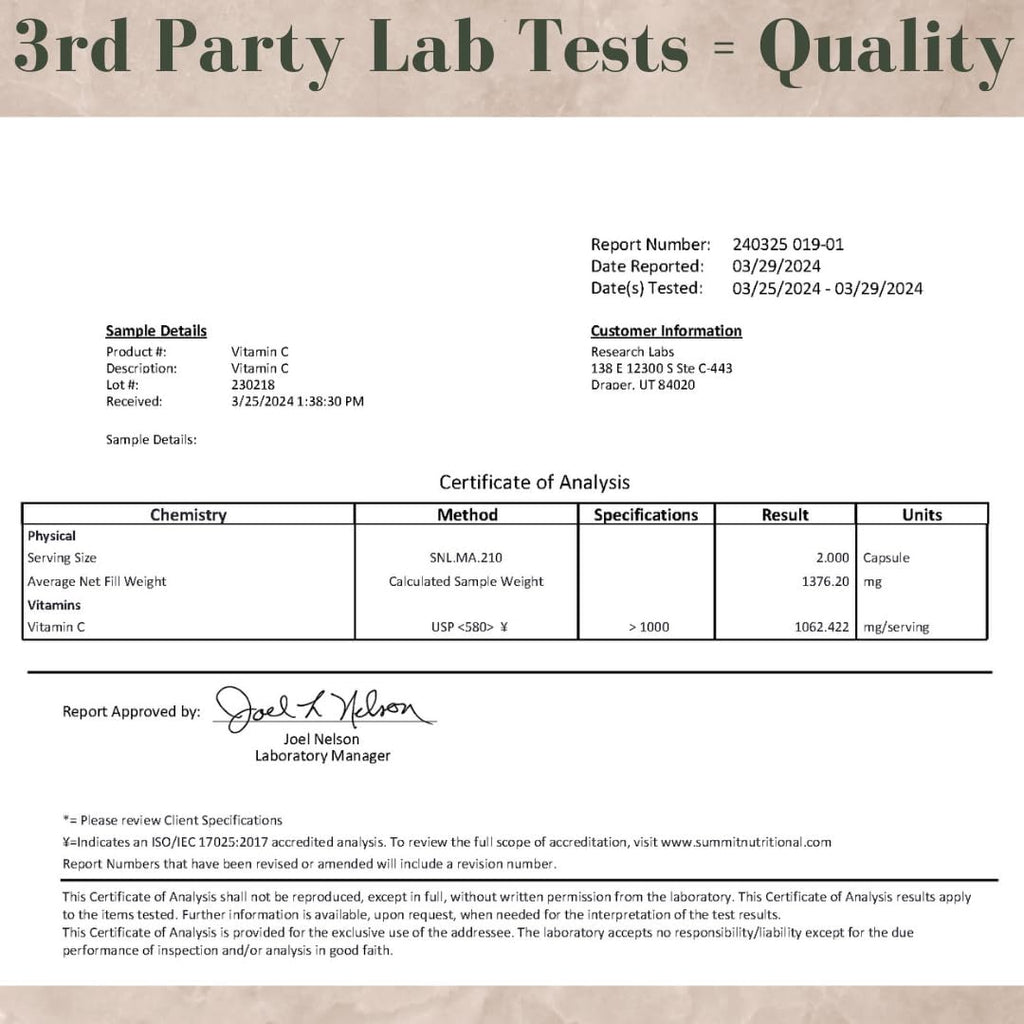 Research Labs LipoQuil-C™ Vitamina C Liposomal 1000mg – 120 Cápsulas