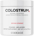 Codeage Calostro Bovino en Polvo, 1000 mg, Grass-Fed, Sin Sabor, 122 g (120 dosis)