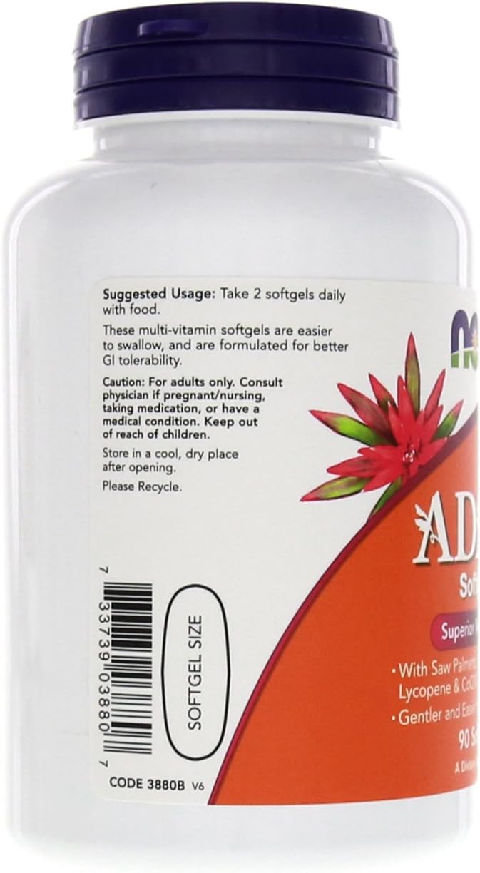 Adam Complejo Multivitamínico para Hombres - 90 Cápsulas Blandas (Paquete de 2)