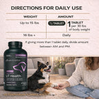 VetriScience Quick Action UT Health - Suplemento urinario para perros - 90 tabletas masticables con sabor ahumado