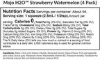 BioTrust Mojo H2O Gotas Saborizantes de Agua Naturales con Vitaminas B y Electrolitos, Sin Azúcar, Sabor Sandía y Fresa, Pack de 4