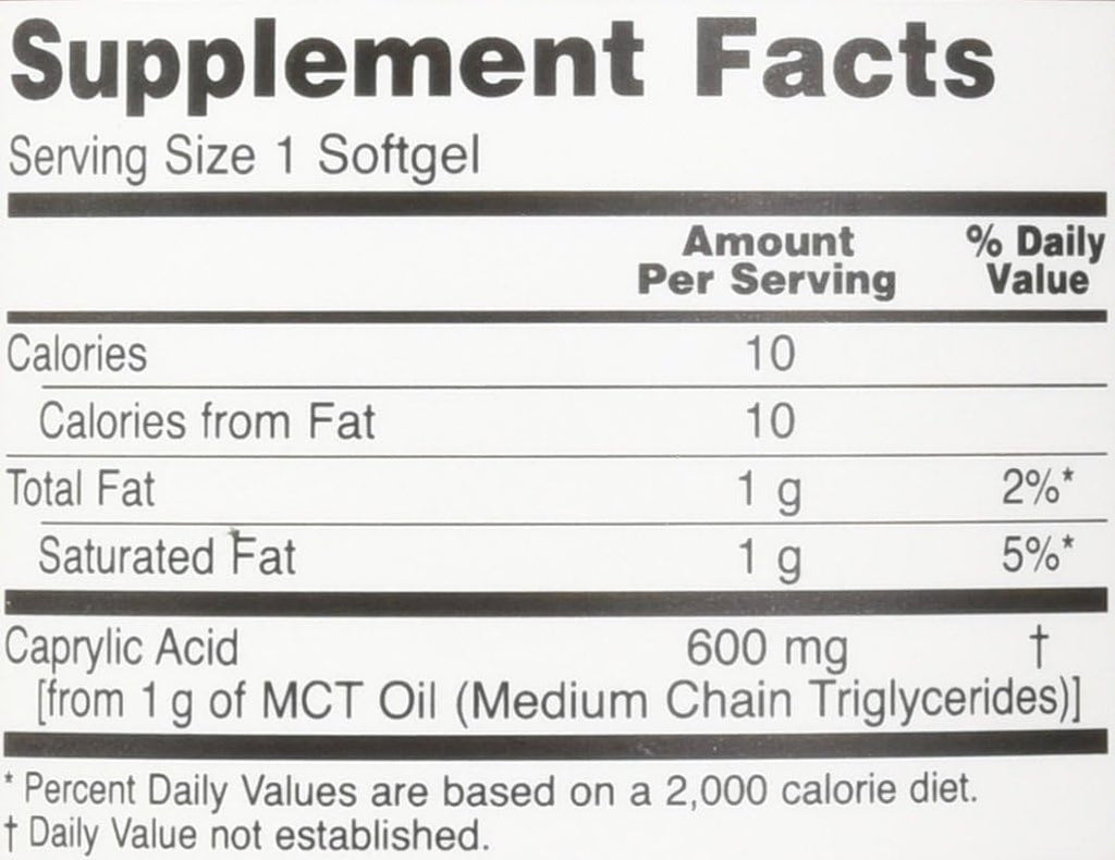 Now Foods, Caprylic Acid, 100 Softgels (2-Pack)