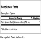 Swanson Full Spectrum Semilla de Sésamo Negro 500 mg 60 Cápsulas