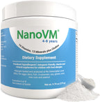 NanoVM Multivitamínico Infantil sin Alérgenos, 4-8 Años, Polvo sin Sabor, 275g