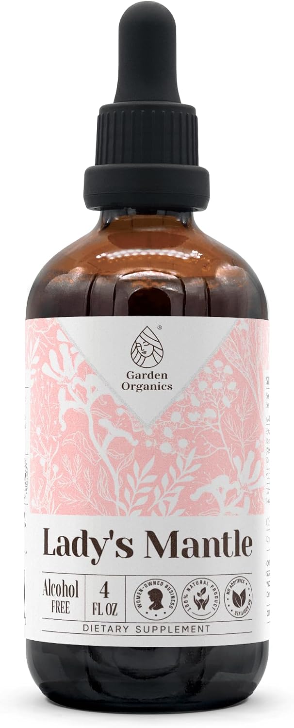 Tintura Natural de Lady's Mantle sin Alcohol, Extracto de 100% (120 ml)