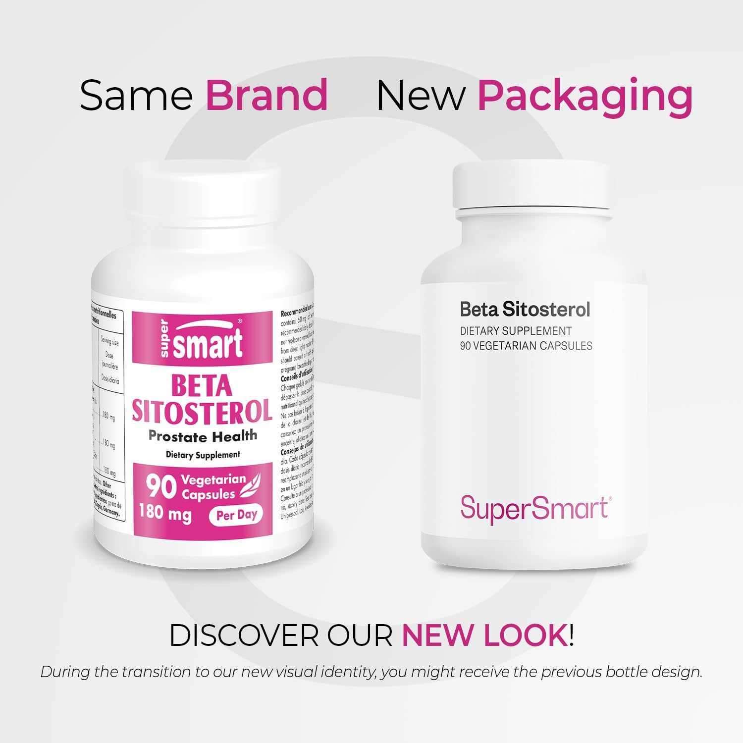 Supersmart Beta-Sitosterol 180mg - 90 Cápsulas Vegetarianas