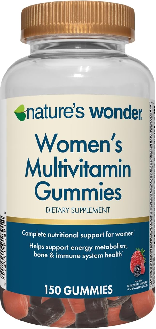 Nature's Wonder Women's Multivitamin Gummies - Gominolas Multivitamínicas para Mujeres, 150 unidades