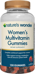Nature's Wonder Women's Multivitamin Gummies - Gominolas Multivitamínicas para Mujeres, 150 unidades