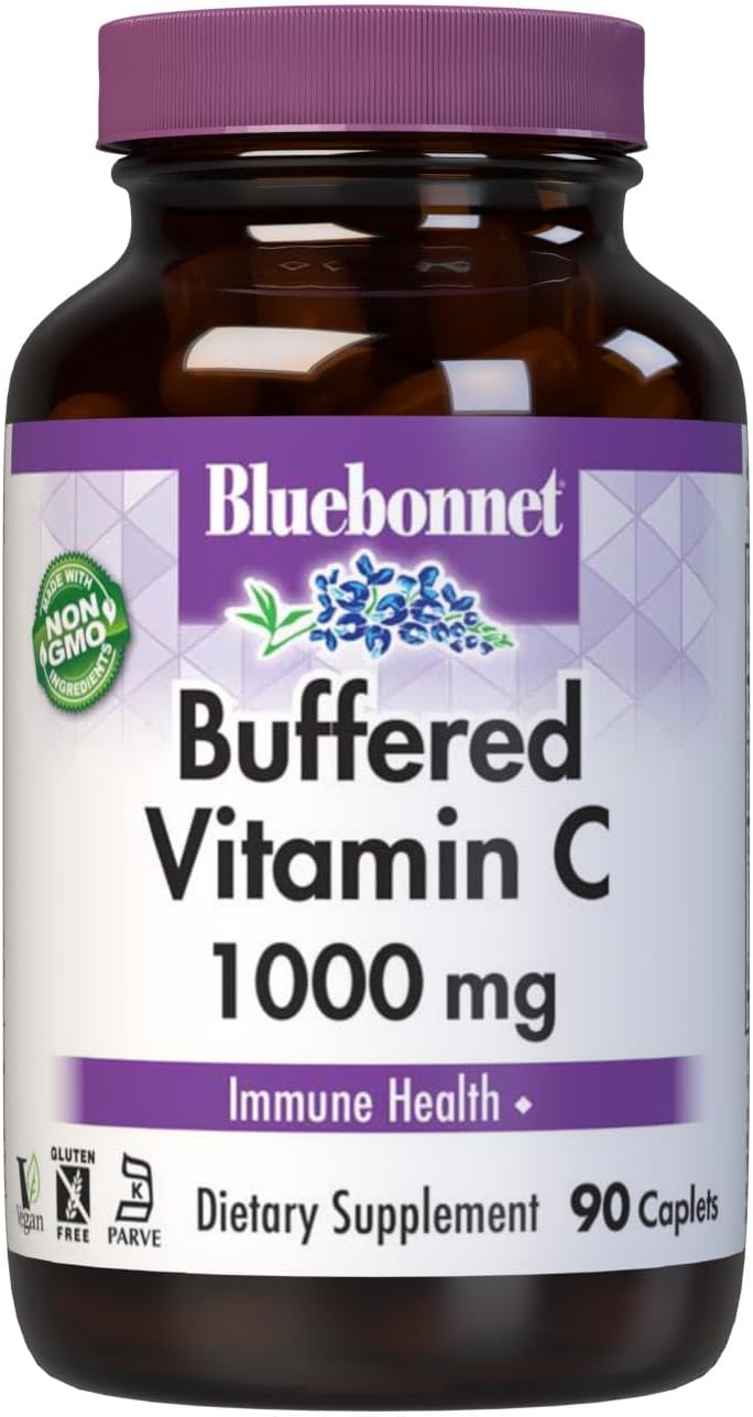 Bluebonnet Vitamina C Tamponada 1000 mg, 180 Caplets