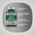 Piping Rock Complejo Mineral Quelado | 120 Cápsulas | Para Hombres y Mujeres | Sin Hierro | No-GMO, Sin Gluten