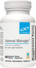 XYMOGEN Adrenal Manager - Complemento para la Salud Adrenal, Estrés y Energía, 60 Cápsulas