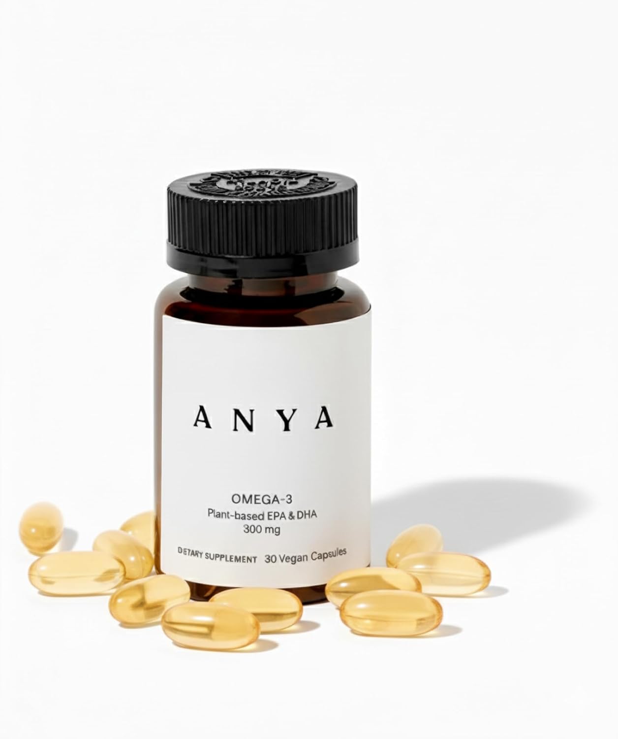 ANYA Multivitamínico Postparto, Vitaminas para la Lactancia, 30 Cápsulas - Vitaminas A, C, D3, Zinc, B12, Biotina, Folato y Hierro - 100% Vegano, Sin Gluten, Sin OGM