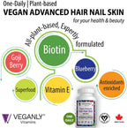 Vegan Advanced Hair Nail Skin One-Daily, 90 Cápsulas Veganas
