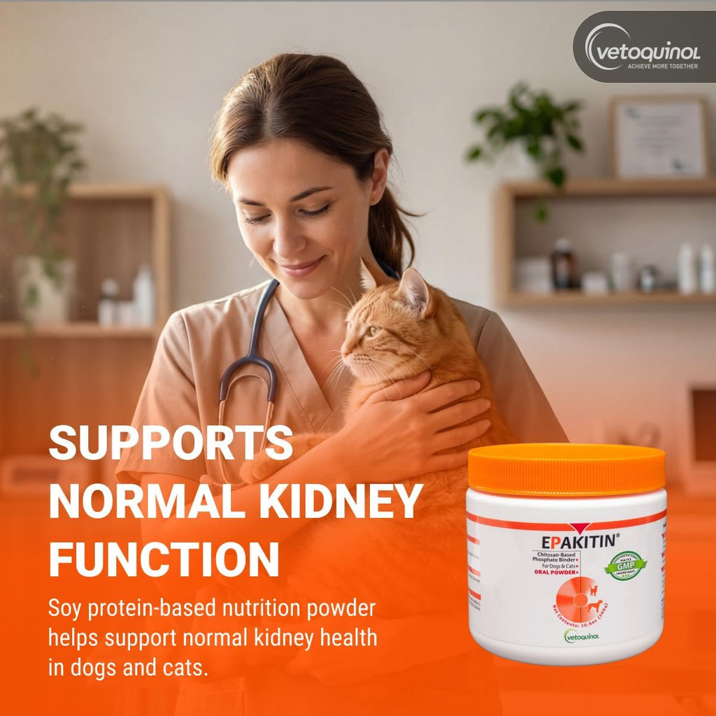 Vetoquinol Epakitin 300g – Suplemento para Soporte Renal en Perros y Gatos