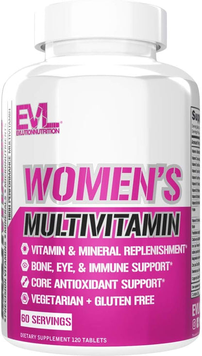 Evlution Nutrition Multivitamínico para – Vitamina C y zinc: contribuyen al funcionamiento normal del sistema – Image 1