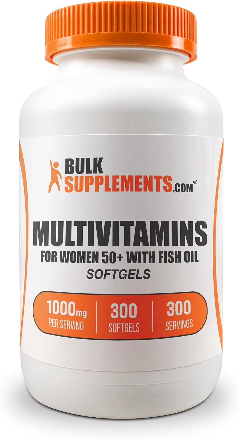 Multivitamínico para Mujeres 50+ con Aceite de Pescado - 300 Cápsulas Blandas