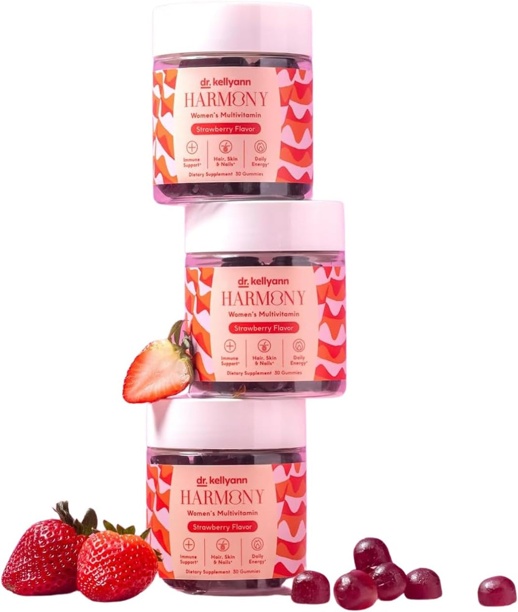 Dr. Kellyann Multivitamínico en Gominolas - Completo con Nutrientes Esenciales, Sabor Fresa, 30 Gominolas